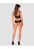 Obsessive Chic Amoria seksowny komplet 2-częściowy otwarty  M/L